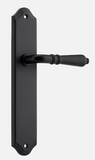 Iver Sarlat Door Lever 12712 Shouldered Backplate  Matt Black - Passage ,Privacy & Entrance