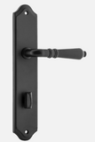 Iver Sarlat Door Lever 12712 Shouldered Backplate  Matt Black - Passage ,Privacy & Entrance