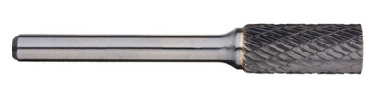 Trucut Heavy Duty Alpha 1" & 25.4mm Cylindrical Carbide Burr - 1/4" Shank & 6mm Shank