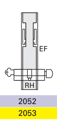 Cavity Slider For Doors Cavilock CL100 Louise Latch Both Sides & Left Handle Key/Right Handle Turn Right Handle Exit Free -Polished Brass & Satin Chrome