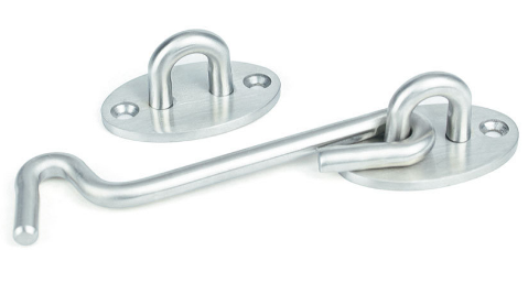 Jaeco Traditional Cabin Hook 304 S/S Brushed Stainless In 5 Sizes : 75mm ,100mm ,125mm ,150mm ,200mm