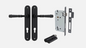 Iver Verona Door Lever 12730 Oval Backplate Matt Black - Passage ,Privacy & Entrance