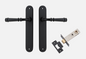 Iver Verona Door Lever 12730 Oval Backplate Matt Black - Passage ,Privacy & Entrance