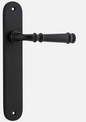 Iver Verona Door Lever 12730 Oval Backplate Matt Black - Passage ,Privacy & Entrance
