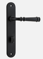 Iver Verona Door Lever 12730 Oval Backplate Matt Black - Passage ,Privacy & Entrance
