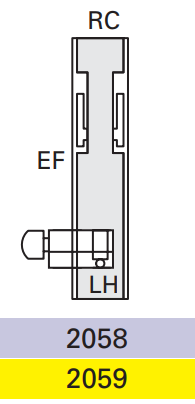 Cavity Slider For Doors Cavilock CL100 Louise Latch Both Sides & Right Handle Key/Left Handle Turn Left Handle Exit Free -Polished Brass & Satin Chrome