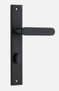 Iver Bronte Door Lever 12748 Rectangular Backplate Matt Black - Passage ,Privacy & Entrance