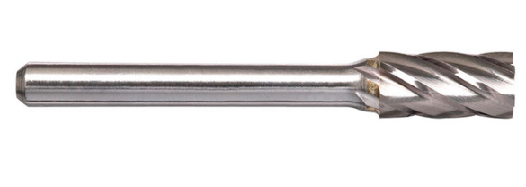 Trucut Heavy Duty Alpha 3/8"(1/4" Shank) & 9.5mm(6mm Shank) Cylindrical Burr with End Cut Aluminium Cut and Metric