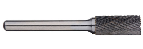Trucut Heavy Duty Alpha 3/8"(1/4" Shank) & 9.5mm(6mm Shank) Cylindrical Burr with End Cut Aluminium Cut and Metric