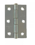 Lohala Hinge Steel 75mm x 48mm x 1.5mm Bronze and Zinc Plate - Loose Steel Riveted Pin ( Ajax 1840 3")