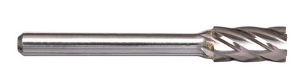 Trucut Heavy Duty Alpha 1/2" (1/4" Shank) & 12.7mm (6mm Shank)Cylindrical Burr with End Cut Aluminium Cut