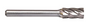 Trucut Heavy Duty Alpha 1/2" (1/4" Shank) & 12.7mm (6mm Shank)Cylindrical Burr with End Cut Aluminium Cut