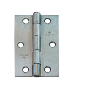 Lohala Hinge Steel 89mm x 58mm x 2.0mm Loose Steel Riveted Pin (1840 3 1/2") -Available in 4 Colours : Black Powder Coated ,Bronze ,Satin Chrome ,Zinc Plate