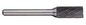 Trucut Heavy Duty Alpha 3/4" ( 1/4" Shank) & 19mm(6mm Shank) Cylindrical Carbide Burr with End Cut