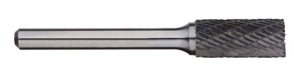 Trucut Heavy Duty Alpha 3/4" ( 1/4" Shank) & 19mm(6mm Shank) Cylindrical Carbide Burr with End Cut