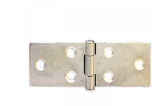 Lohala Hinge Steel Backflap 25mm x 74mm and 38mm x 86mm - Fixed Steel Pin Zinc Plate