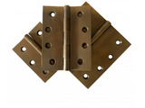 Lohala Hinge Brass 100mm x 75mm x 3.0mm Fixed Pin Available in 5 Colours : Brushed Nickel ,Bronze ,Polished Brass ,Polished  Unlacquered & Satin Chrome