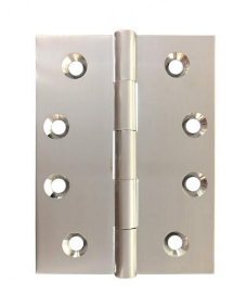 Lohala Hinge Brass 100mm x 75mm x 3.0mm Fixed Pin Available in 5 Colours : Brushed Nickel ,Bronze ,Polished Brass ,Polished  Unlacquered & Satin Chrome