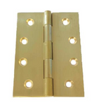 Lohala Hinge Brass 100mm x 75mm x 3.0mm Fixed Pin Available in 5 Colours : Brushed Nickel ,Bronze ,Polished Brass ,Polished  Unlacquered & Satin Chrome