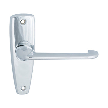 MILES NELSON DOOR HANDLES SELIM LATCH PASSAGE SET,LOCK ENTRANCE SET AND SNIB PRIVACY SET CHROME PLATE FINISH