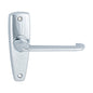 MILES NELSON DOOR HANDLES SELIM LATCH PASSAGE SET,LOCK ENTRANCE SET AND SNIB PRIVACY SET CHROME PLATE FINISH