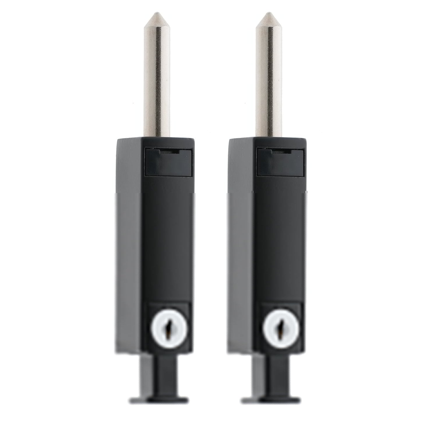 MILES NELSON ENTRANCE DOOR SECURITY PATIO BOLT 1 PK & 2 PK -  BLACK,WHITE AND & SATIN CHROME