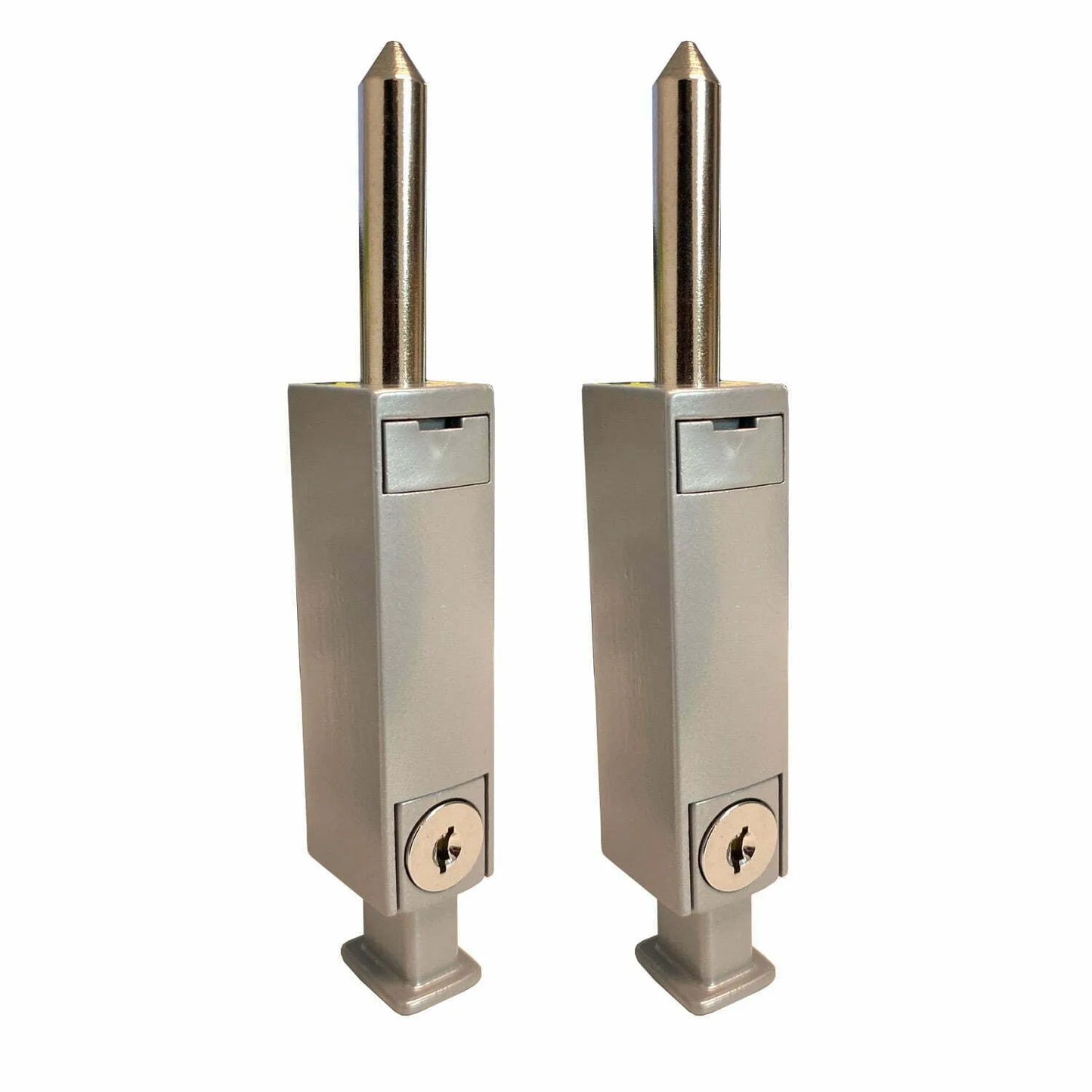 MILES NELSON ENTRANCE DOOR SECURITY PATIO BOLT 1 PK & 2 PK -  BLACK,WHITE AND & SATIN CHROME