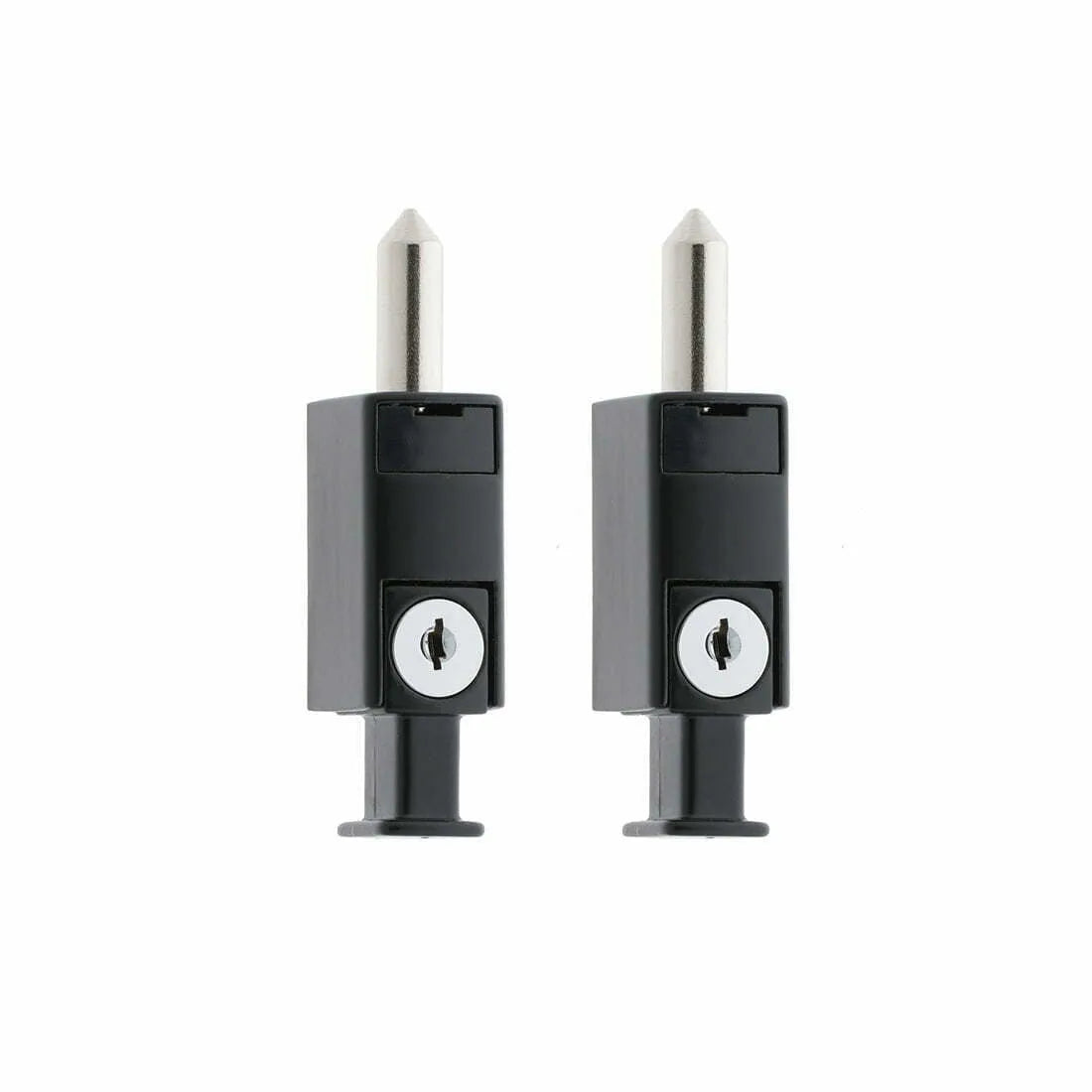 MILES NELSON ENTRANCE DOOR SECURITY MINI PATIO BOLT 1 PK & 2 PK -  BLACK,WHITE AND & SATIN CHROME (Copy)