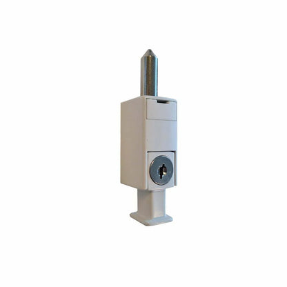 MILES NELSON ENTRANCE DOOR SECURITY MINI PATIO BOLT 1 PK & 2 PK -  BLACK,WHITE AND & SATIN CHROME (Copy)