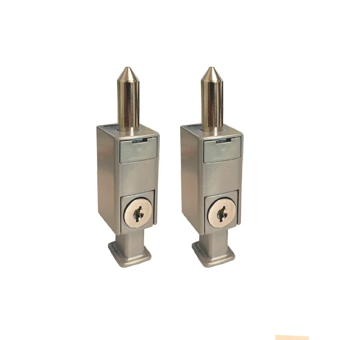 MILES NELSON ENTRANCE DOOR SECURITY MINI PATIO BOLT 1 PK & 2 PK -  BLACK,WHITE AND & SATIN CHROME (Copy)