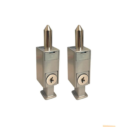 MILES NELSON ENTRANCE DOOR SECURITY MINI PATIO BOLT 1 PK & 2 PK -  BLACK,WHITE AND & SATIN CHROME (Copy)