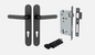 Iver Osaka Door Lever 12864 Oval Backplate Matt Black - Passage ,Privacy & Entrance