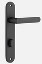 Iver Osaka Door Lever 12864 Oval Backplate Matt Black - Passage ,Privacy & Entrance
