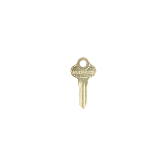 MILES NELSON ENTRANCE DOOR SECURITY KEY BLANK FOR 281 / 282 PATIO BOLTS AND 405 / 505 FLUSH BOLTS