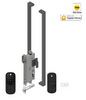 YALE ASSURE KEYED SMART-READY LOCK WITH APEX 143 x 1000 ENTRANCE SET MATT BLACK & SATIN NICKEL