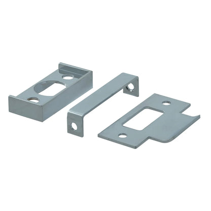 MILES NELSON ENTRANCE DOOR REBATE KIT FOR STANDARD TUBULAR LATCH INCLUDES STRIKER CHROME,BRASS,SATIN CHROME,BRONZE