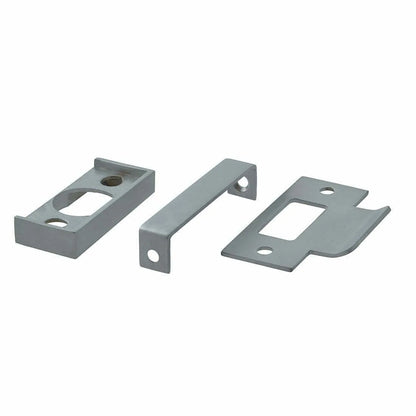 MILES NELSON ENTRANCE DOOR REBATE KIT FOR STANDARD TUBULAR LATCH INCLUDES STRIKER CHROME,BRASS,SATIN CHROME,BRONZE