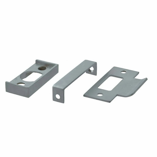 MILES NELSON ENTRANCE DOOR REBATE KIT FOR STANDARD TUBULAR LATCH INCLUDES STRIKER CHROME,BRASS,SATIN CHROME,BRONZE