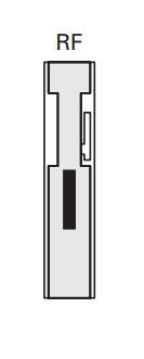 Cavity Slider For Doors Cavilock CL100 Short Louise Latch/Blank Reversible Furniture Edge Pull -Polished Brass & Satin Chrome