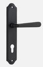 Iver Copenhagen Door Lever 12874 Shouldered Backplate Matt Black - Passage ,Privacy & Entrance