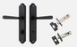 Iver Copenhagen Door Lever 12874 Shouldered Backplate Matt Black - Passage ,Privacy & Entrance