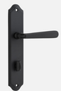 Iver Copenhagen Door Lever 12874 Shouldered Backplate Matt Black - Passage ,Privacy & Entrance