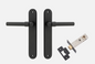 Iver Helsinki Door Lever 12900 Oval Backplate Matt Black - Passage ,Privacy & Entrance