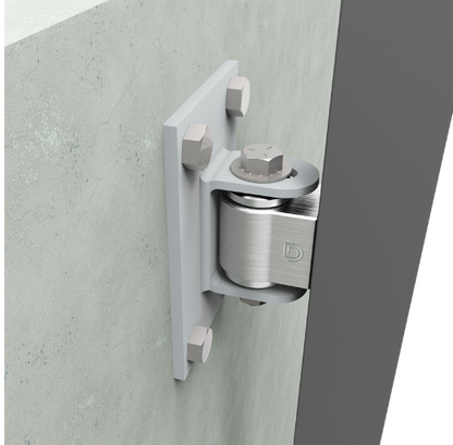 D&D Technologies DD TECH SHUTIT BADASS STEEL TO STEEL ,FACE MOUNT & ALUMINIUM HALF BOLT-ON HINGE