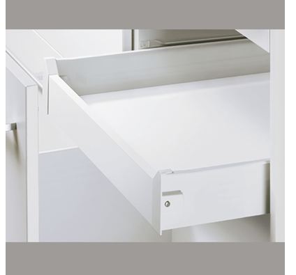 Hettich Germany  MultiTech Drawer set, System, White With 2 Front Connectors Height 86mm / Nominal Length Available in 6 Sizes : 250mm , 350mm ,400mm ,450mm ,500mm & 550mm