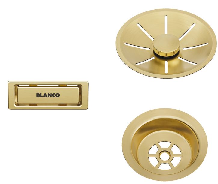 Blanco Germany Waste Kit Black, Satin Gold Single and Double