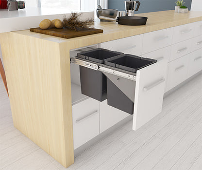 Tanova Simplex Soft Close and Push to Open  Pull Out Kitchen Bin 300mm Cabinet
