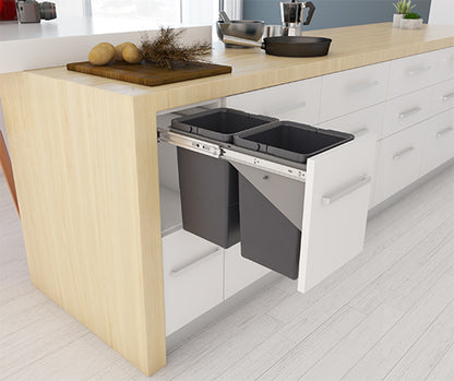 Tanova Simplex Soft Close and Push to Open  Pull Out Kitchen Bin 300mm Cabinet