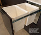 Tanova Simplex  Pull Out Kitchen Bin 350mm Cabinet Soft Close And Push to Open