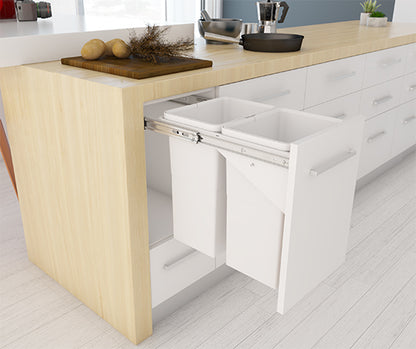 Tanova Simplex  Pull Out Kitchen Bin 350mm Cabinet Soft Close And Push to Open